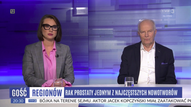 Rak prostaty jednym z najczęstszych nowotworów - dyskusja z udziałem prof. Cezarego Szczylika (TVP, Gość Regionów,  21.05.2025)